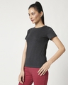 Shop Women's Half Sleeve Anthra Melange T-Shirt-Design