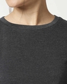 Shop Women's Half Sleeve Anthra Melange T-Shirt
