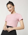 Shop Women's Half Sleeve Melange T-Shirt-Front