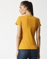Shop Women's Orange Silm Fit Rib T-shirt-Full