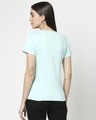 Shop Women's Green Slim Fit Rib T-shirt-Full