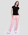 Shop Women's Half Sleeve T-Shirt-Combo Black-Pink