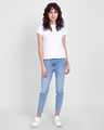 Shop Women's Half Sleeve T-Shirt Combo-White