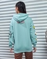 Shop Women's Cyan Snoopy Department Graphic Printed Oversized Hoodies-Full