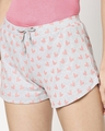 Shop Women's Hearts Printed Grey Lounge Boxers