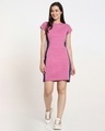 Shop Women's Heater Rose Plain Solid Side Cut N Sew Cap Sleeves Dress-Full