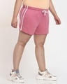 Shop Women's Pink Plus Size Shorts-Front