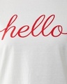 Shop Women's Hello Girl's Round Neck Twill T-shirt