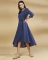 Shop Women's High Low Solid Maxi Dress With Belt-Front