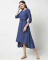 Shop Women's High Low Solid Maxi Dress With Belt-Design