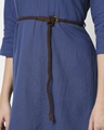Shop Women's High Low Solid Maxi Dress With Belt