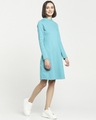 Shop Women's High Neck Pocket Slim Fit Dress-Design