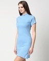 Shop Women's High Neck Ribbed Dress-Design