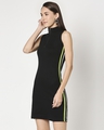 Shop Women's High Neck Tape Rib Dress-Design