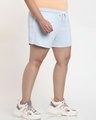Shop Women's Blue Plus Size Shorts-Front