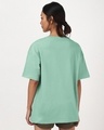 Shop Women's Iceberg Green Oversized T-shirt-Full