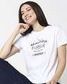 Shop Women's Indigo Printed White T-Shirt-Front