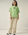 Shop Women's Jade Lime Green Sarcasm Society Typography Oversized T-shirt