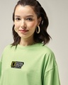 Shop Women's Jade Lime Green Sarcasm Society Typography Oversized T-shirt