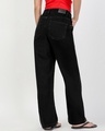 Shop Women's Jet Black Washed Straight Fit Jeans-Design