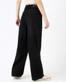 Shop Women's Jet Black Washed Baggy Straight Fit Jeans-Design