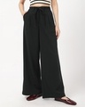 Shop Women's Jet Black Casual Pants-Front