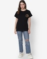 Shop Women's Jet Black Coffee Snob Graphic Printed Boyfriend T-shirt-Full