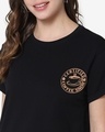 Shop Women's Jet Black Coffee Snob Graphic Printed Boyfriend T-shirt