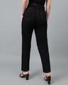 Shop Women's Jet Black Distressed Slim Fit Jeans-Full