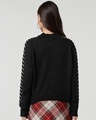 Shop Women's Jet Black Oversized Sweater-Full