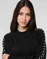 Shop Women's Jet Black Oversized Sweater