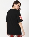 Shop Women's Jet Black Harry Potter Graphic Printed Oversized T-shirt-Full