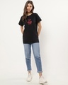 Shop Women's Jet Black I Have You Now Graphic Printed Boyfriend T-shirt