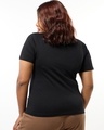 Shop Women's Jet Black Krypto Graphic Printed Plus Size T-shirt-Design