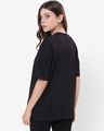 Shop Women's Jet Black Krypto Graphic Printed Oversized T-shirt-Full