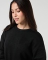 Shop Women's Jet Black Oversized Sweater
