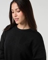 Shop Women's Jet Black Oversized Sweater