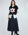Shop Women's Jet Black Oversized Sweater-Full