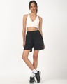 Shop Women's Jet Black Oversized Shorts