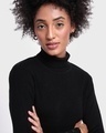 Shop Women's Black High Neck Sweater