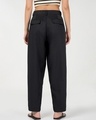 Shop Women's Jet Black Tapered Fit Ankle Length Pants-Design