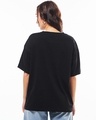 Shop Women's Jet Black To Be Unique Typography Oversized T-shirt-Full