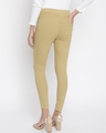 Shop Women's Khaki Skinny Fit Jeggings-Design