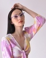 Shop Women's Lavender Cateye Sunglasses-Front