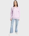 Shop Women's Lavender Oversized Sweatshirt