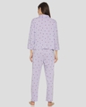 Shop Women's Lavender Printed Stylish Night Suit-Design