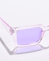 Shop Women's Lavender Rectangle Sunglasses