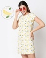 Shop Women's Lemon All Over Printed Night Dress-Front
