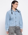 Shop Women's Light Blue Denim Jacket-Design