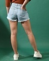Shop Women's Light Blue Denim Shorts-Full